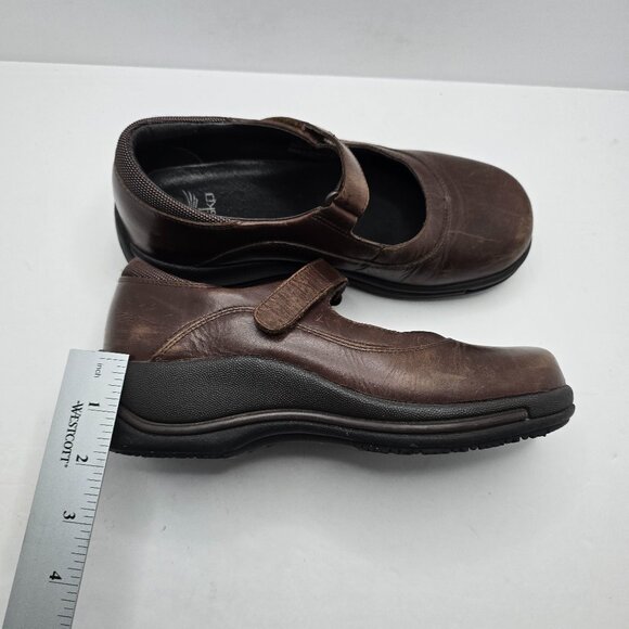 Dansko | 'Courtney' brown leather Mary Jane platform boho shoes | WMS 6.5 - Picture 3 of 10